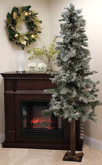 7 Ft. Frosted & Glittered Woodland Alpine Artificial Christmas Tree, Unlit ... Alpine Artificial Christmas Tree, Unlit. img. img img - 7 Ft. Frosted & Glittered Woodland Alpine Artificial Christmas Tree, Unlit